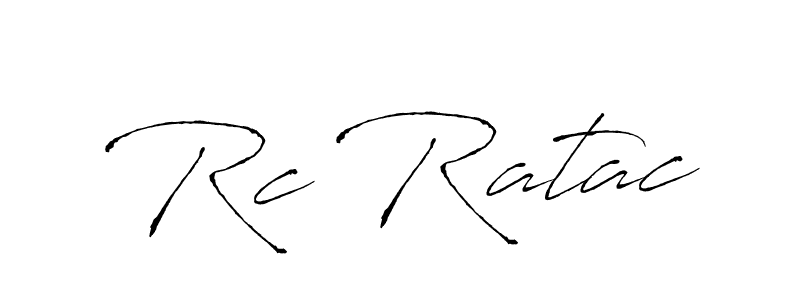 Create a beautiful signature design for name Rc Ratac. With this signature (Antro_Vectra) fonts, you can make a handwritten signature for free. Rc Ratac signature style 6 images and pictures png