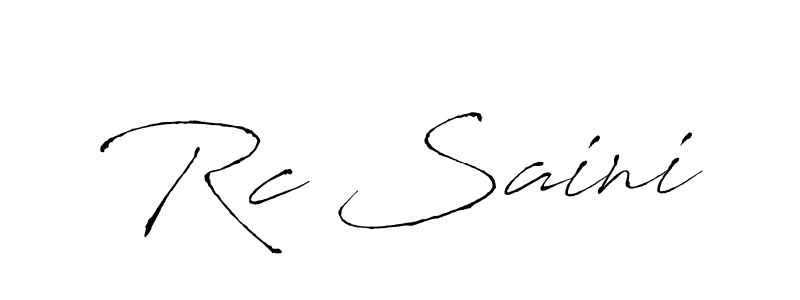Antro_Vectra is a professional signature style that is perfect for those who want to add a touch of class to their signature. It is also a great choice for those who want to make their signature more unique. Get Rc Saini name to fancy signature for free. Rc Saini signature style 6 images and pictures png