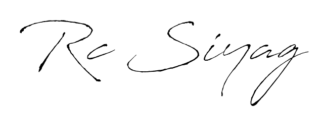 Upgrade your professional image with Rc Siyag signature created with Antro_Vectra font. Fast, free, and watermark-free download. Rc Siyag signature style 6 images and pictures png