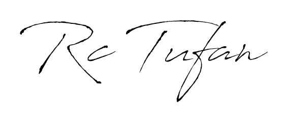 How to make Rc Tufan name signature. Use Antro_Vectra style for creating short signs online. This is the latest handwritten sign. Rc Tufan signature style 6 images and pictures png