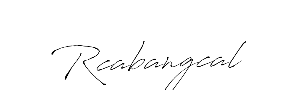 Design your own signature with our free online signature maker. With this signature software, you can create a handwritten (Antro_Vectra) signature for name Rcabangcal. Rcabangcal signature style 6 images and pictures png