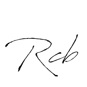 Design your own signature with our free online signature maker. With this signature software, you can create a handwritten (Antro_Vectra) signature for name Rcb. Rcb signature style 6 images and pictures png