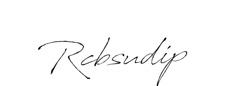 How to make Rcbsudip signature? Antro_Vectra is a professional autograph style. Create handwritten signature for Rcbsudip name. Rcbsudip signature style 6 images and pictures png