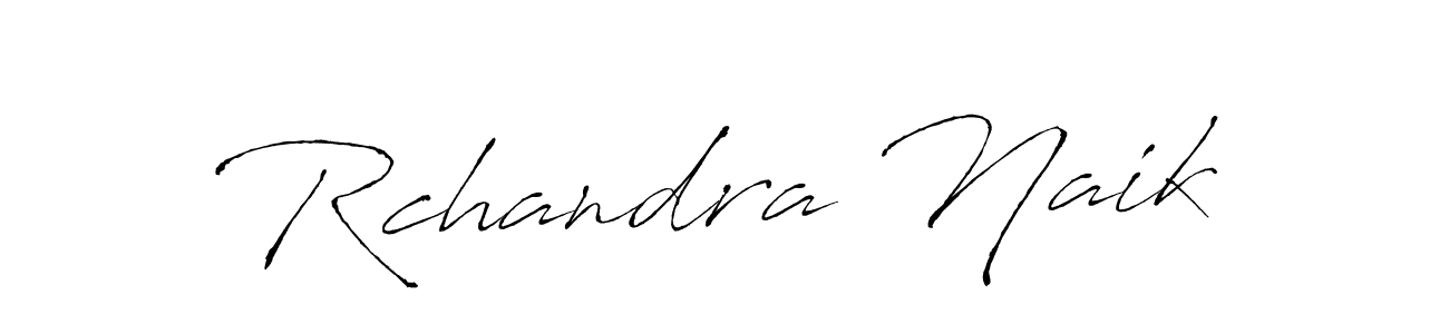 Antro_Vectra is a professional signature style that is perfect for those who want to add a touch of class to their signature. It is also a great choice for those who want to make their signature more unique. Get Rchandra Naik name to fancy signature for free. Rchandra Naik signature style 6 images and pictures png