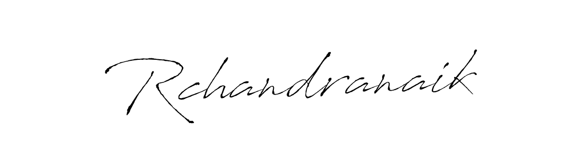 How to make Rchandranaik name signature. Use Antro_Vectra style for creating short signs online. This is the latest handwritten sign. Rchandranaik signature style 6 images and pictures png