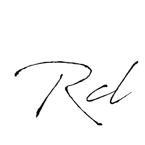 You should practise on your own different ways (Antro_Vectra) to write your name (Rcl) in signature. don't let someone else do it for you. Rcl signature style 6 images and pictures png