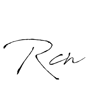 Make a beautiful signature design for name Rcn. With this signature (Antro_Vectra) style, you can create a handwritten signature for free. Rcn signature style 6 images and pictures png