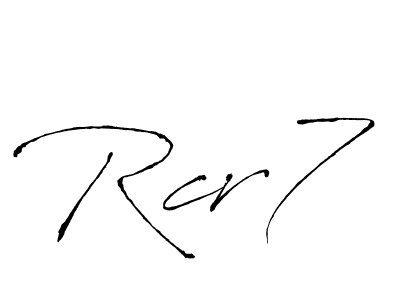 Once you've used our free online signature maker to create your best signature Antro_Vectra style, it's time to enjoy all of the benefits that Rcr7 name signing documents. Rcr7 signature style 6 images and pictures png
