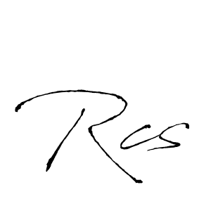 Create a beautiful signature design for name Rcs. With this signature (Antro_Vectra) fonts, you can make a handwritten signature for free. Rcs signature style 6 images and pictures png