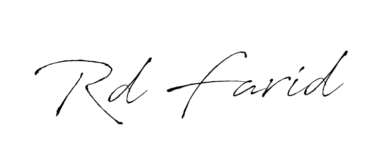 Design your own signature with our free online signature maker. With this signature software, you can create a handwritten (Antro_Vectra) signature for name Rd Farid. Rd Farid signature style 6 images and pictures png