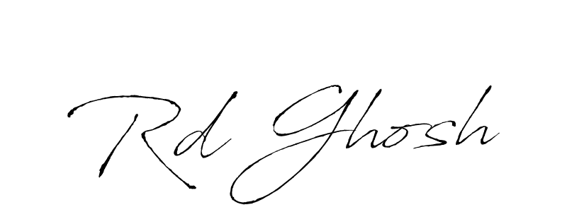 How to make Rd Ghosh name signature. Use Antro_Vectra style for creating short signs online. This is the latest handwritten sign. Rd Ghosh signature style 6 images and pictures png