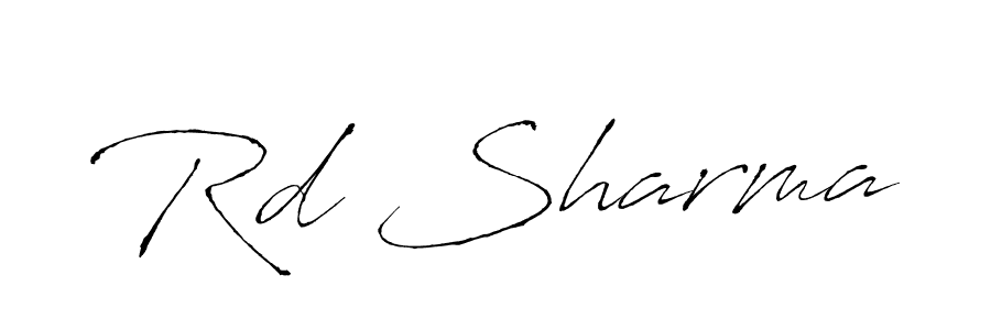 Make a beautiful signature design for name Rd Sharma. With this signature (Antro_Vectra) style, you can create a handwritten signature for free. Rd Sharma signature style 6 images and pictures png