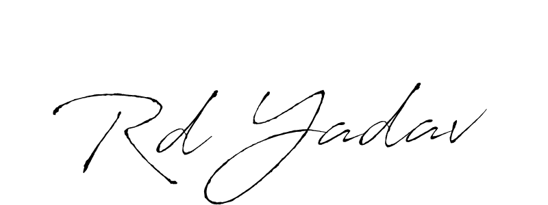 How to make Rd Yadav signature? Antro_Vectra is a professional autograph style. Create handwritten signature for Rd Yadav name. Rd Yadav signature style 6 images and pictures png