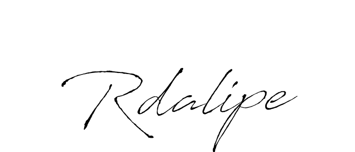 Use a signature maker to create a handwritten signature online. With this signature software, you can design (Antro_Vectra) your own signature for name Rdalipe. Rdalipe signature style 6 images and pictures png