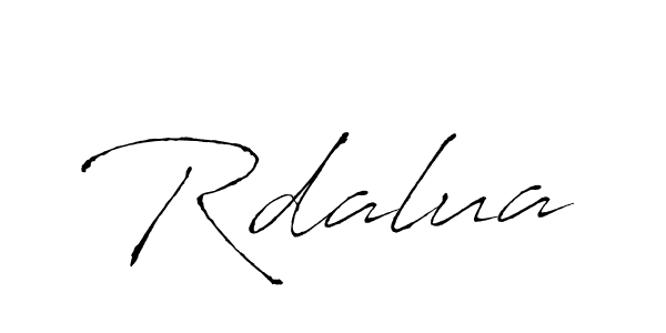 Also we have Rdalua name is the best signature style. Create professional handwritten signature collection using Antro_Vectra autograph style. Rdalua signature style 6 images and pictures png