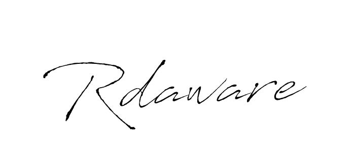 Create a beautiful signature design for name Rdaware. With this signature (Antro_Vectra) fonts, you can make a handwritten signature for free. Rdaware signature style 6 images and pictures png