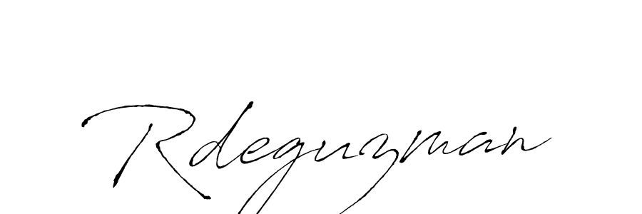 Design your own signature with our free online signature maker. With this signature software, you can create a handwritten (Antro_Vectra) signature for name Rdeguzman. Rdeguzman signature style 6 images and pictures png