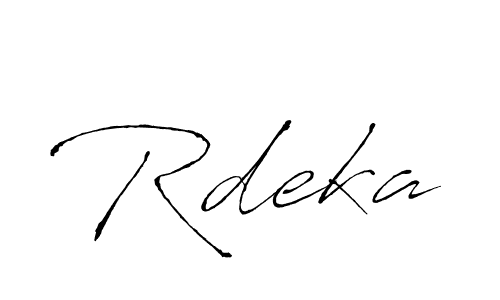 Create a beautiful signature design for name Rdeka. With this signature (Antro_Vectra) fonts, you can make a handwritten signature for free. Rdeka signature style 6 images and pictures png