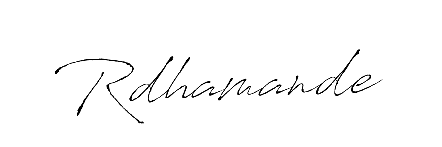 Once you've used our free online signature maker to create your best signature Antro_Vectra style, it's time to enjoy all of the benefits that Rdhamande name signing documents. Rdhamande signature style 6 images and pictures png