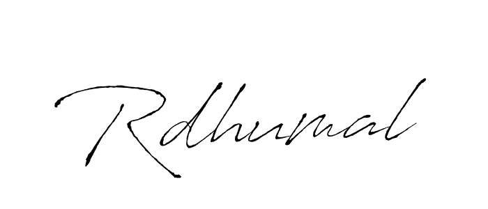 Make a beautiful signature design for name Rdhumal. With this signature (Antro_Vectra) style, you can create a handwritten signature for free. Rdhumal signature style 6 images and pictures png