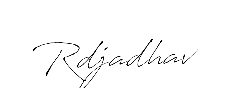 Make a beautiful signature design for name Rdjadhav. With this signature (Antro_Vectra) style, you can create a handwritten signature for free. Rdjadhav signature style 6 images and pictures png