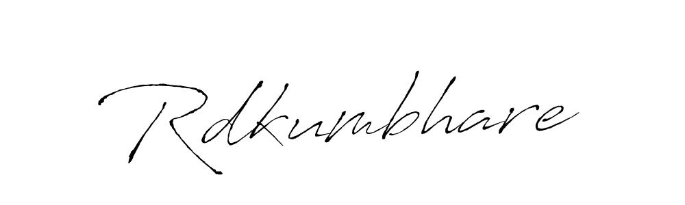 Antro_Vectra is a professional signature style that is perfect for those who want to add a touch of class to their signature. It is also a great choice for those who want to make their signature more unique. Get Rdkumbhare name to fancy signature for free. Rdkumbhare signature style 6 images and pictures png