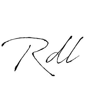 You should practise on your own different ways (Antro_Vectra) to write your name (Rdl) in signature. don't let someone else do it for you. Rdl signature style 6 images and pictures png