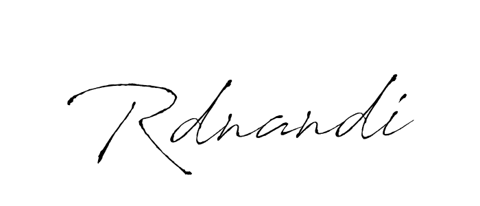 How to make Rdnandi name signature. Use Antro_Vectra style for creating short signs online. This is the latest handwritten sign. Rdnandi signature style 6 images and pictures png