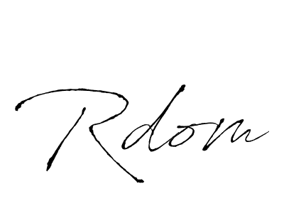 Also we have Rdom name is the best signature style. Create professional handwritten signature collection using Antro_Vectra autograph style. Rdom signature style 6 images and pictures png