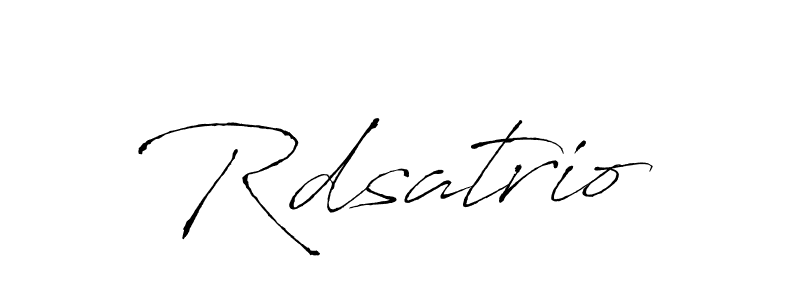 How to Draw Rdsatrio signature style? Antro_Vectra is a latest design signature styles for name Rdsatrio. Rdsatrio signature style 6 images and pictures png