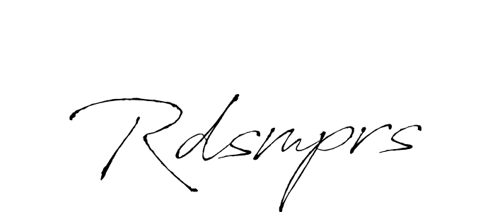 Use a signature maker to create a handwritten signature online. With this signature software, you can design (Antro_Vectra) your own signature for name Rdsmprs. Rdsmprs signature style 6 images and pictures png