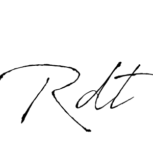 Also You can easily find your signature by using the search form. We will create Rdt name handwritten signature images for you free of cost using Antro_Vectra sign style. Rdt signature style 6 images and pictures png