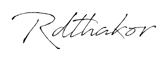 Create an unforgettable impression when signing with Rdthakor name styled in Antro_Vectra typography. 100% free online generator. Rdthakor signature style 6 images and pictures png