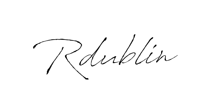 Also we have Rdublin name is the best signature style. Create professional handwritten signature collection using Antro_Vectra autograph style. Rdublin signature style 6 images and pictures png