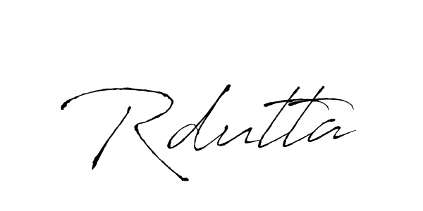 How to make Rdutta signature? Antro_Vectra is a professional autograph style. Create handwritten signature for Rdutta name. Rdutta signature style 6 images and pictures png