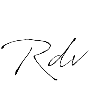 Make a beautiful signature design for name Rdv. Use this online signature maker to create a handwritten signature for free. Rdv signature style 6 images and pictures png