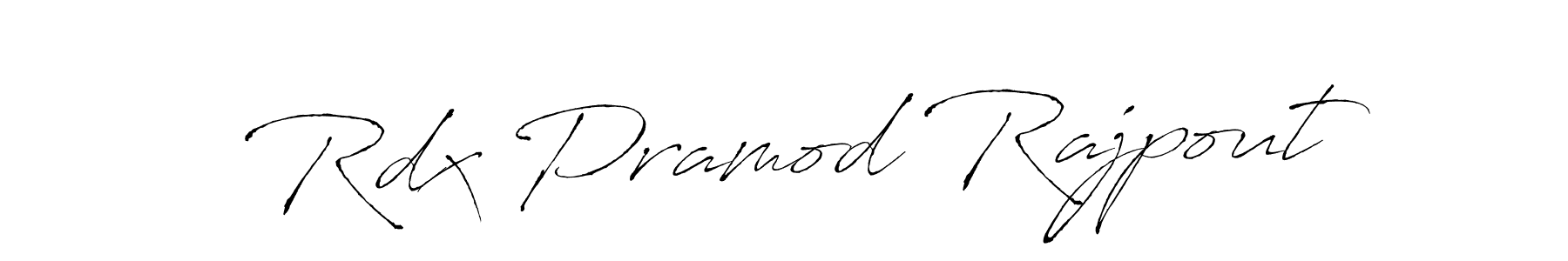 Make a short Rdx Pramod Rajpout signature style. Manage your documents anywhere anytime using Antro_Vectra. Create and add eSignatures, submit forms, share and send files easily. Rdx Pramod Rajpout signature style 6 images and pictures png