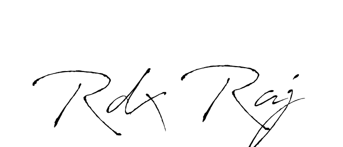 Create a beautiful signature design for name Rdx Raj. With this signature (Antro_Vectra) fonts, you can make a handwritten signature for free. Rdx Raj signature style 6 images and pictures png