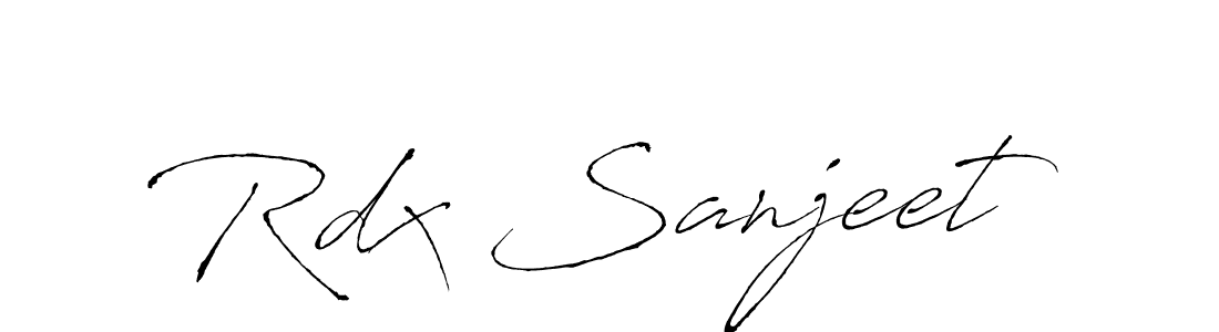 Make a beautiful signature design for name Rdx Sanjeet. With this signature (Antro_Vectra) style, you can create a handwritten signature for free. Rdx Sanjeet signature style 6 images and pictures png