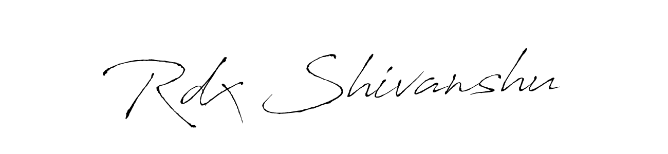 Make a beautiful signature design for name Rdx Shivanshu. Use this online signature maker to create a handwritten signature for free. Rdx Shivanshu signature style 6 images and pictures png