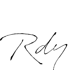 if you are searching for the best signature style for your name Rdy. so please give up your signature search. here we have designed multiple signature styles  using Antro_Vectra. Rdy signature style 6 images and pictures png