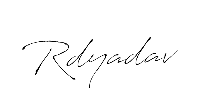 Also we have Rdyadav name is the best signature style. Create professional handwritten signature collection using Antro_Vectra autograph style. Rdyadav signature style 6 images and pictures png