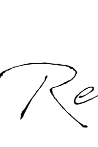 You should practise on your own different ways (Antro_Vectra) to write your name (Re) in signature. don't let someone else do it for you. Re signature style 6 images and pictures png