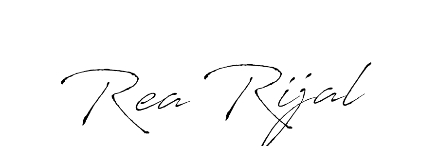 Rea Rijal stylish signature style. Best Handwritten Sign (Antro_Vectra) for my name. Handwritten Signature Collection Ideas for my name Rea Rijal. Rea Rijal signature style 6 images and pictures png