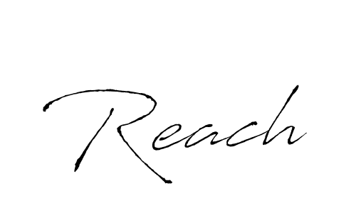 How to make Reach name signature. Use Antro_Vectra style for creating short signs online. This is the latest handwritten sign. Reach signature style 6 images and pictures png