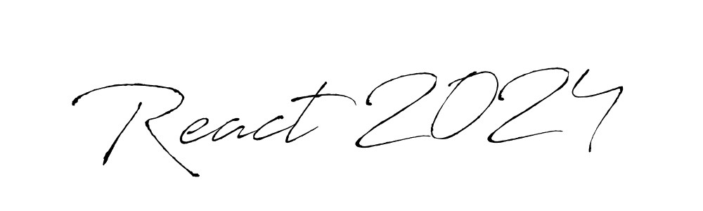 React 2024 stylish signature style. Best Handwritten Sign (Antro_Vectra) for my name. Handwritten Signature Collection Ideas for my name React 2024. React 2024 signature style 6 images and pictures png