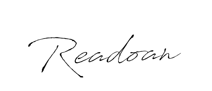 This is the best signature style for the Readoan name. Also you like these signature font (Antro_Vectra). Mix name signature. Readoan signature style 6 images and pictures png