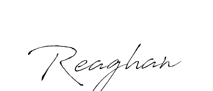 Design your own signature with our free online signature maker. With this signature software, you can create a handwritten (Antro_Vectra) signature for name Reaghan. Reaghan signature style 6 images and pictures png