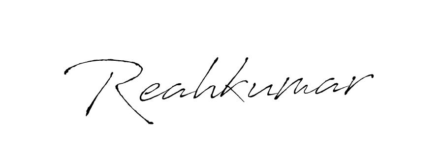 Design your own signature with our free online signature maker. With this signature software, you can create a handwritten (Antro_Vectra) signature for name Reahkumar. Reahkumar signature style 6 images and pictures png