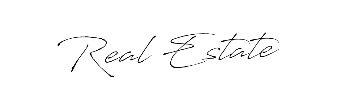 if you are searching for the best signature style for your name Real Estate. so please give up your signature search. here we have designed multiple signature styles  using Antro_Vectra. Real Estate signature style 6 images and pictures png